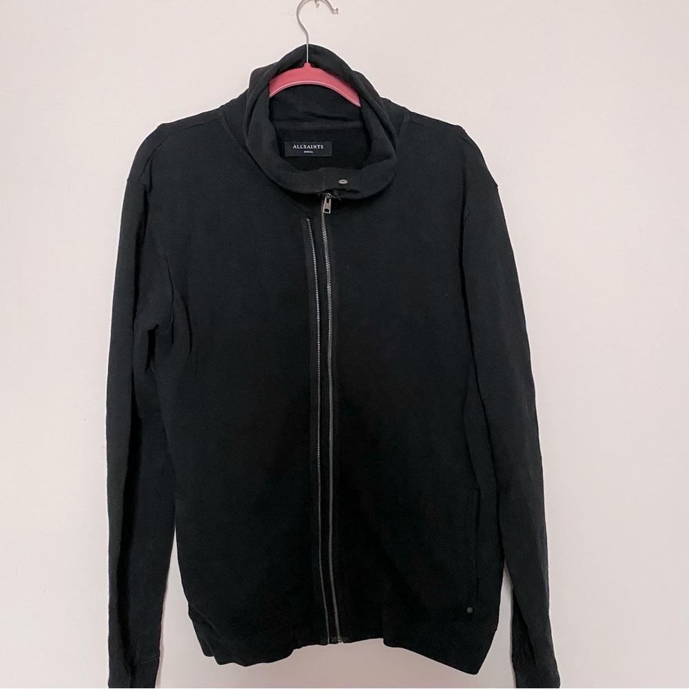 ALL Saints double funnel neck sweatshirt/ lightweight jacket